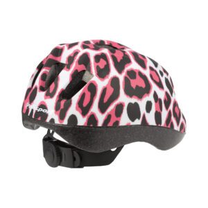 Polisport Kinder Helm Pinky Cheetah  wit/roze