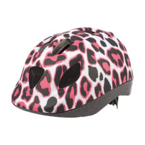 Polisport Kinder Helm Pinky Cheetah wit/roze